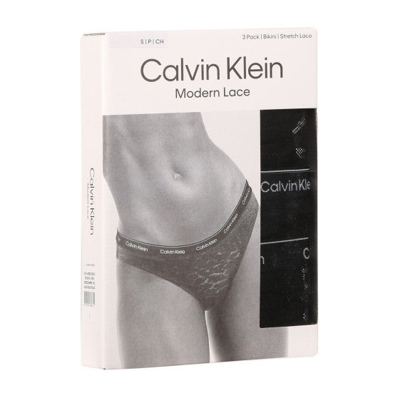 3PACK Moteriškos kelnaitės Calvin Klein juoda (QD5069E-UB1)