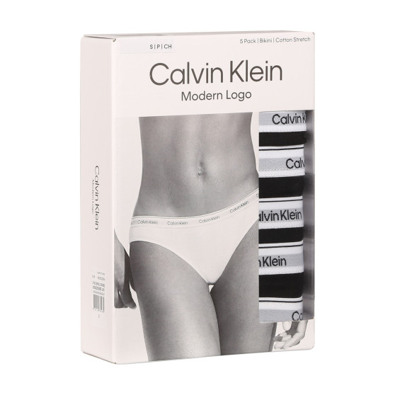 5PACK Moteriškos kelnaitės Calvin Klein juoda (QD5208E-UB1)