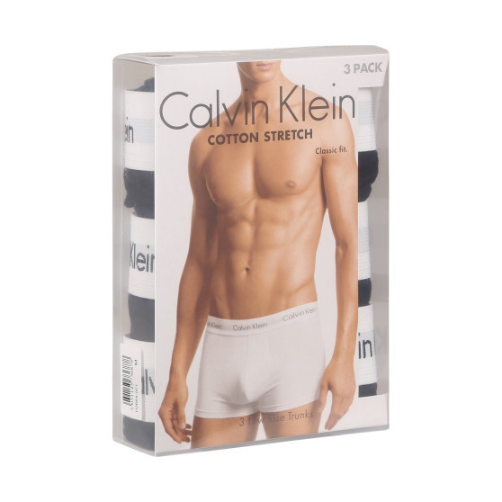 3PACK Vyriški boksininko šortai Calvin Klein juodi (U2664G-001)