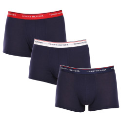 3PACK Vyriški boksininko šortai Tommy Hilfiger tamsiai mėlyni (1U87903842 904)