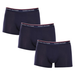 3PACK Vyriški boksininko šortai Tommy Hilfiger tamsiai mėlyni (1U87903842 409)