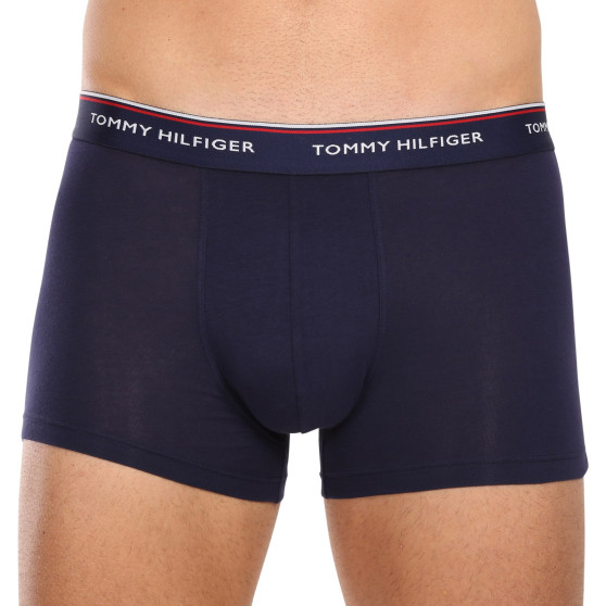 3PACK Vyriški boksininko šortai Tommy Hilfiger tamsiai mėlyni (1U87903842 409)