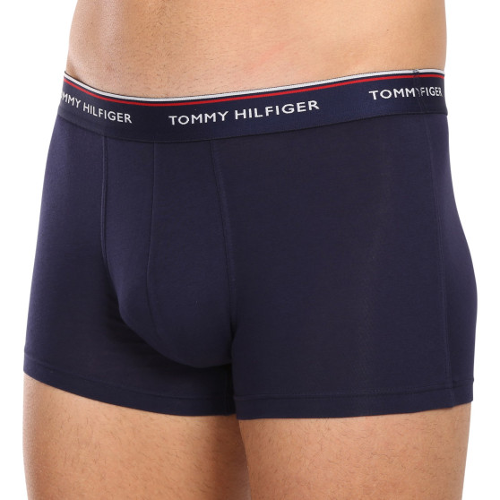 3PACK Vyriški boksininko šortai Tommy Hilfiger tamsiai mėlyni (1U87903842 409)