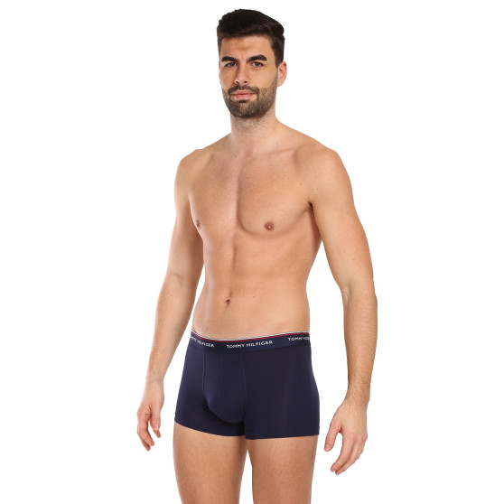 3PACK Vyriški boksininko šortai Tommy Hilfiger tamsiai mėlyni (1U87903842 409)