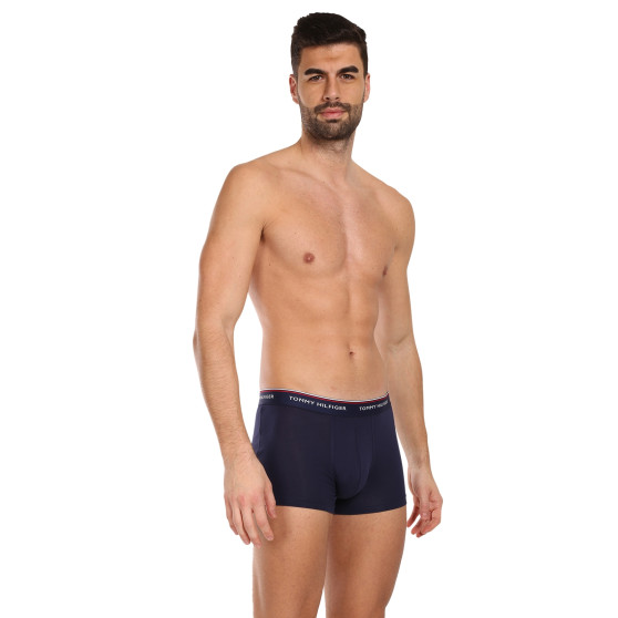 3PACK Vyriški boksininko šortai Tommy Hilfiger tamsiai mėlyni (1U87903842 409)