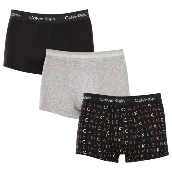 3PACK Vyriški boksininko šortai Calvin Klein daugiaspalviai (U2664G-YKS)