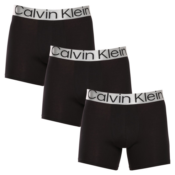 3PACK Vyriški boksininko šortai Calvin Klein juodi (NB3131A-7V1)