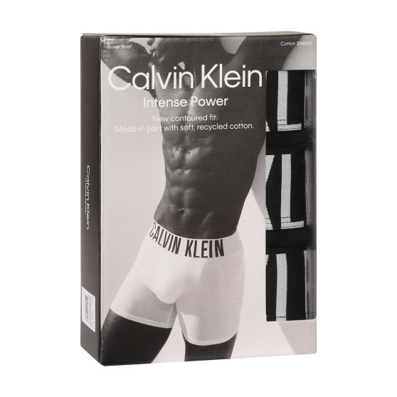 3PACK Vyriški boksininko šortai Calvin Klein juodi (NB3609A-UB1)