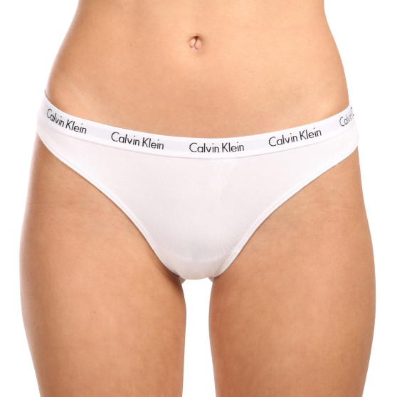 3PACK Moteriški stringai Calvin Klein multicolour (QD3587E-WZB)