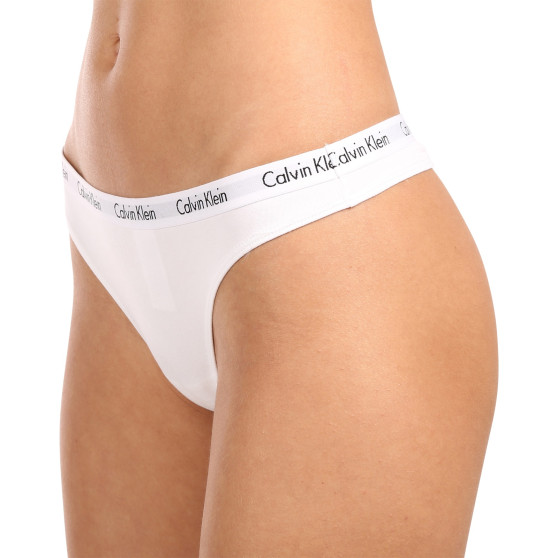 3PACK Moteriški stringai Calvin Klein multicolour (QD3587E-WZB)