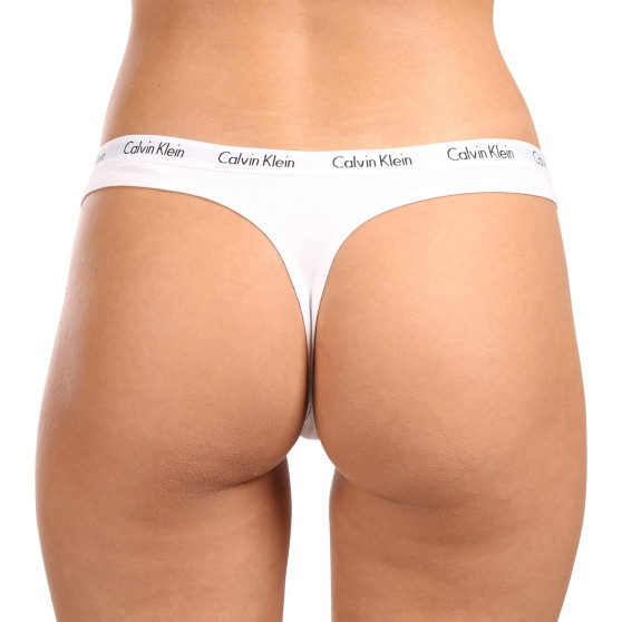 3PACK Moteriški stringai Calvin Klein multicolour (QD3587E-WZB)