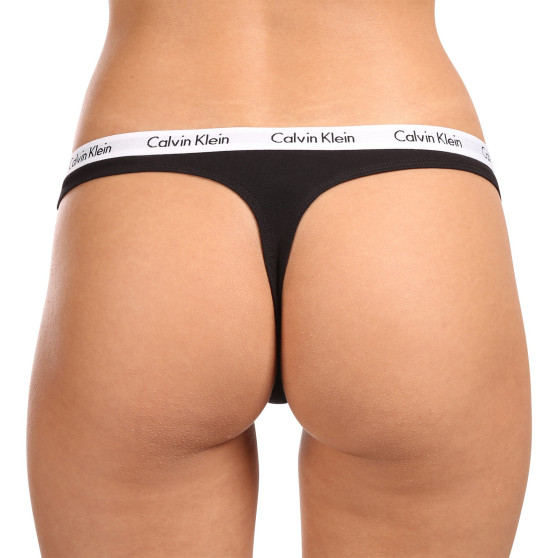 3PACK Moteriški stringai Calvin Klein multicolour (QD3587E-WZB)