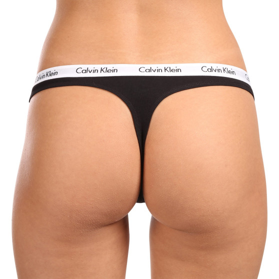 3PACK Moteriški stringai Calvin Klein multicolour (QD3587E-WZB)