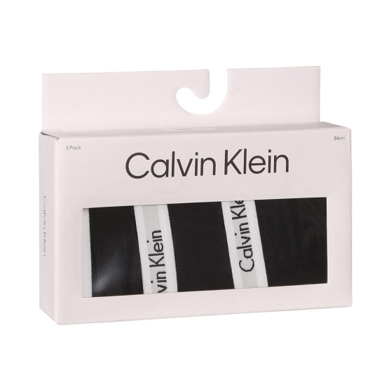 3PACK Moteriškos kelnaitės Calvin Klein juoda (QD3588E-001)