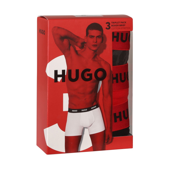 3PACK Vyriški boksininko šortai HUGO daugiaspalviai (50510192 025)