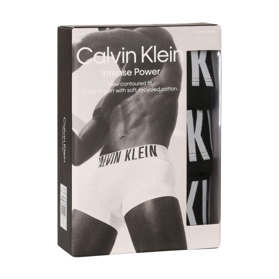 3PACK Vyriški boksininko šortai Calvin Klein juodi (NB3608A-UB1)