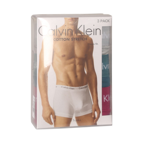 3PACK Vyriški boksininko šortai Calvin Klein daugiaspalviai (U2662G-MXA)