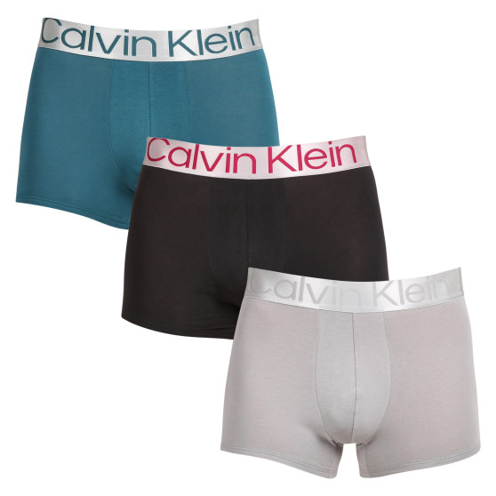 3PACK Vyriški boksininko šortai Calvin Klein daugiaspalviai (NB3130A-NA9)