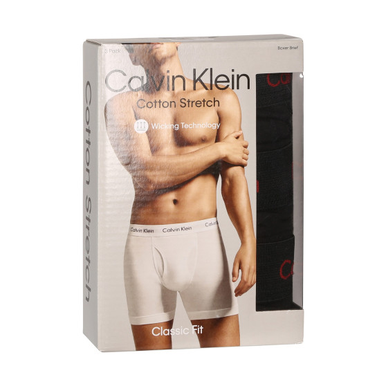 3PACK Vyriški boksininko šortai Calvin Klein juodi (NB2616A-NC1)