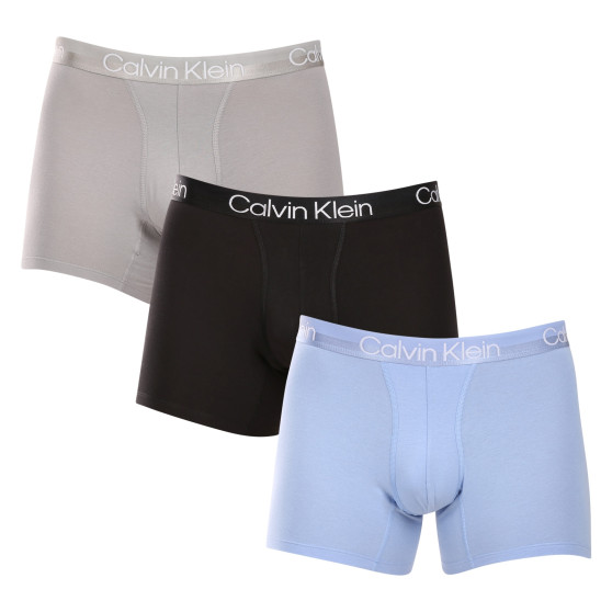 3PACK Vyriški boksininko šortai Calvin Klein daugiaspalviai (NB2971A-MCA)