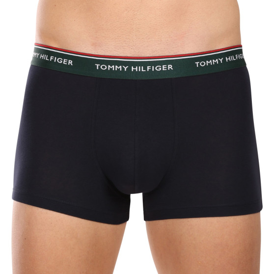 3PACK Vyriški boksininko šortai Tommy Hilfiger tamsiai mėlyni (UM0UM01642 0XW)