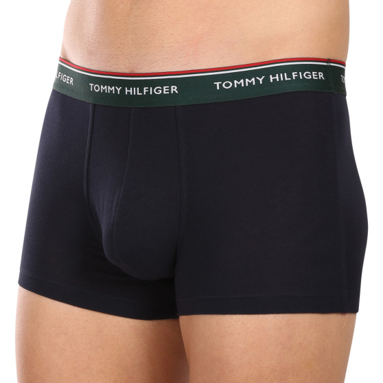 3PACK Vyriški boksininko šortai Tommy Hilfiger tamsiai mėlyni (UM0UM01642 0XW)