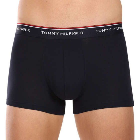 3PACK Vyriški boksininko šortai Tommy Hilfiger tamsiai mėlyni (UM0UM01642 0XW)