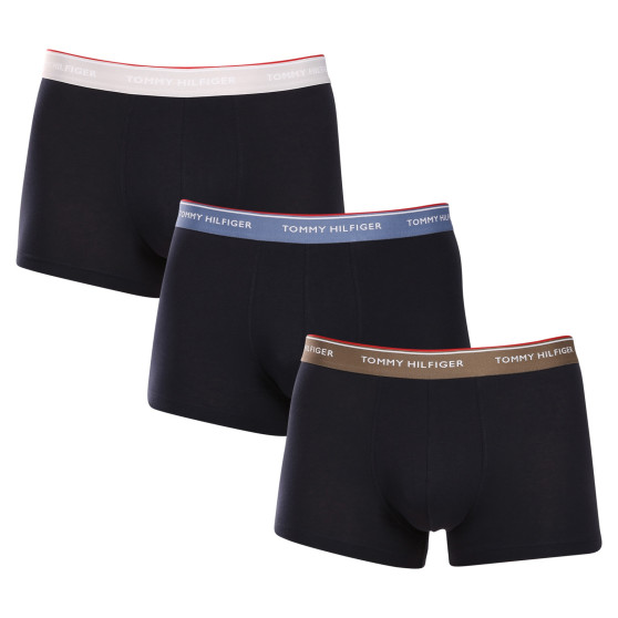 3PACK Vyriški boksininko šortai Tommy Hilfiger tamsiai mėlyni (UM0UM01642 0XX)