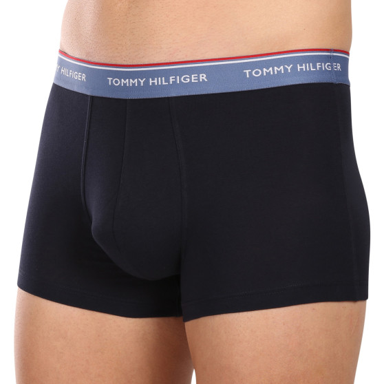 3PACK Vyriški boksininko šortai Tommy Hilfiger tamsiai mėlyni (UM0UM01642 0XX)