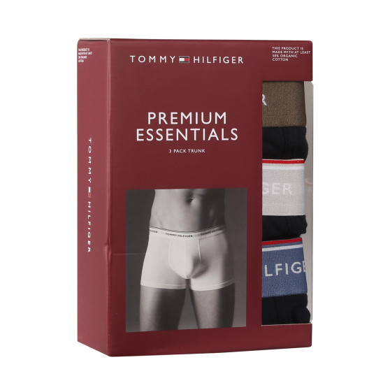 3PACK Vyriški boksininko šortai Tommy Hilfiger tamsiai mėlyni (UM0UM01642 0XX)