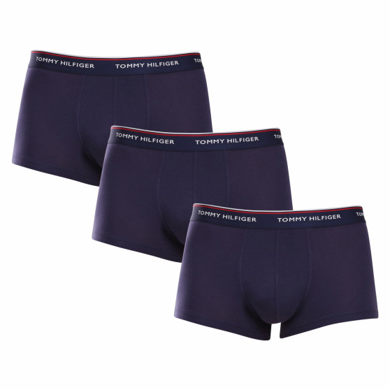 3PACK Vyriški boksininko šortai Tommy Hilfiger tamsiai mėlyni (1U87903841 409)