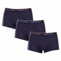 3PACK Vyriški boksininko šortai Tommy Hilfiger tamsiai mėlyni (1U87903841 409)