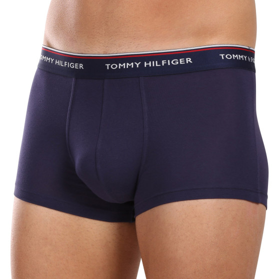 3PACK Vyriški boksininko šortai Tommy Hilfiger tamsiai mėlyni (1U87903841 409)