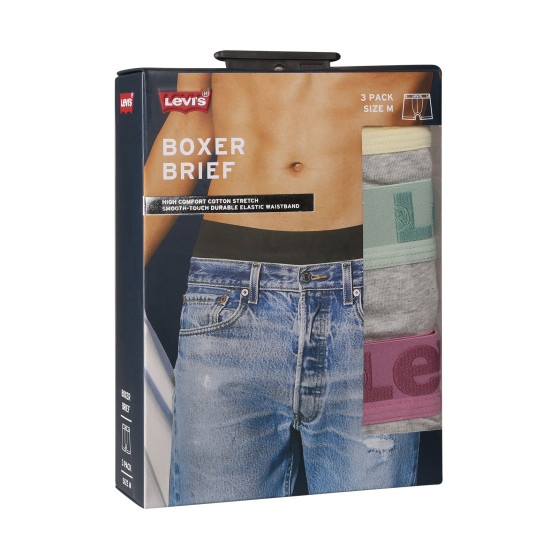 3PACK Vyriški boksininko šortai Levis daugiaspalviai (905045001 025)