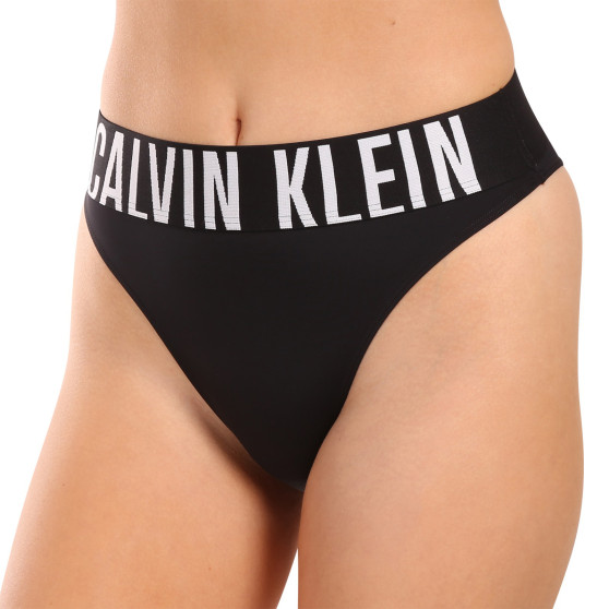 Moteriški stringai Calvin Klein black (QF7639E-UB1)