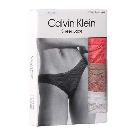 3PACK Moteriškos kelnaitės Calvin Klein multicolour (QD5203E-NOX)