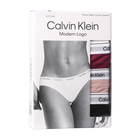 3PACK Moteriškos kelnaitės Calvin Klein multicolour (QD5207E-NP6)