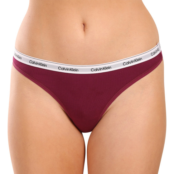 3PACK Moteriški stringai Calvin Klein multicolour (QD5209E-NP6)