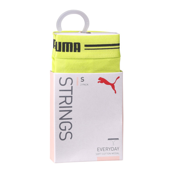 2PACK Moteriški stringai Puma yellow (603034001 021)