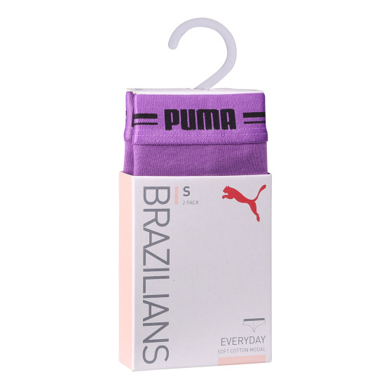 2PACK Moteriškos braziliškos kelnaitės Puma violetinė (603043001 020)