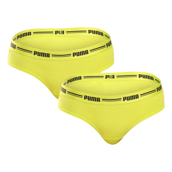 2PACK Moteriškos braziliškos kelnaitės Puma geltonos spalvos (603043001 021)