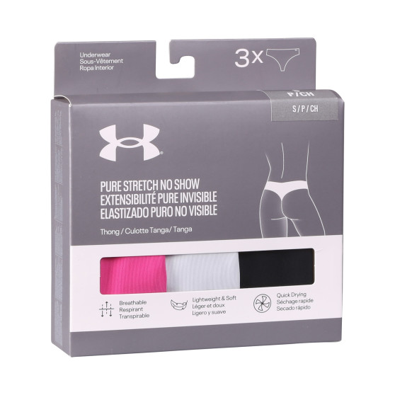 3PACK Moteriški stringai Under Armour multicolour (1383893 686)