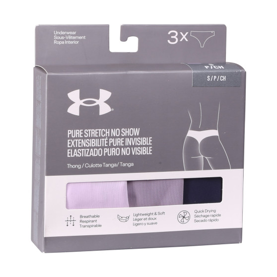 3PACK Moteriški stringai Under Armour multicolour (1383893 543)