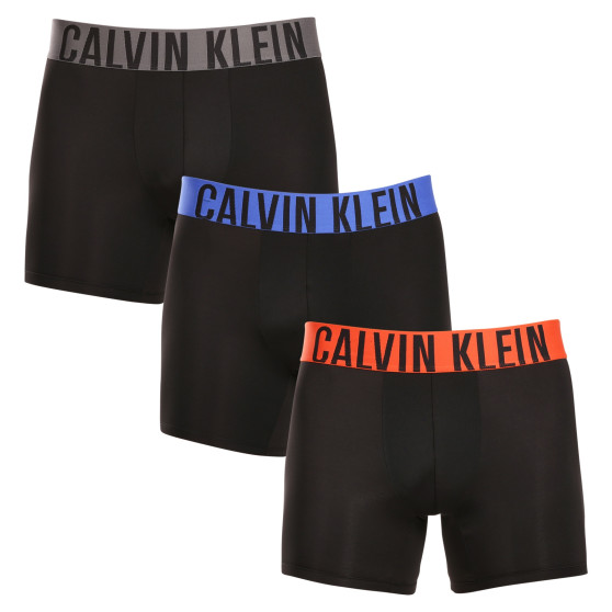 3PACK Vyriški boksininko šortai Calvin Klein juodi (NB3612A-MDJ)