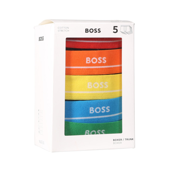 5PACK Vyriški boksininko šortai BOSS juodi (50489616 999)