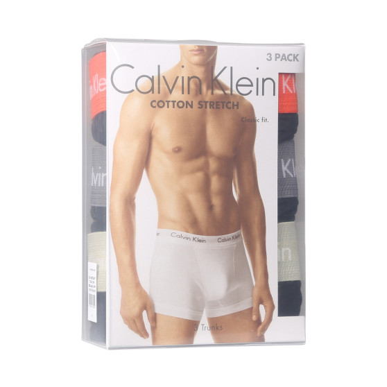 3PACK Vyriški boksininko šortai Calvin Klein juodi (U2662G-MWR)