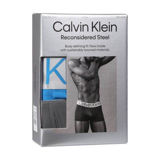 3PACK Vyriški boksininko šortai Calvin Klein daugiaspalviai (NB3074A-MH8)