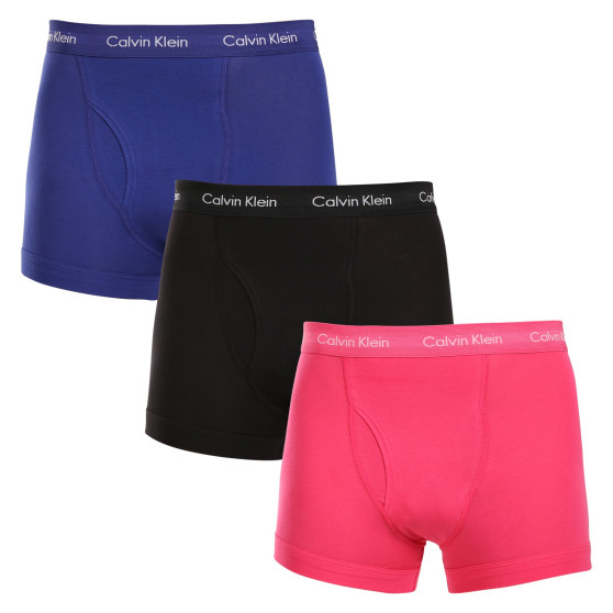 3PACK Vyriški boksininko šortai Calvin Klein daugiaspalviai (NB2615A-NLT)