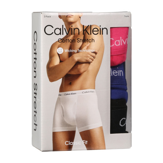 3PACK Vyriški boksininko šortai Calvin Klein daugiaspalviai (NB2615A-NLT)