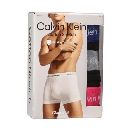 3PACK Vyriški boksininko šortai Calvin Klein juodi (NB2615A-MLR)